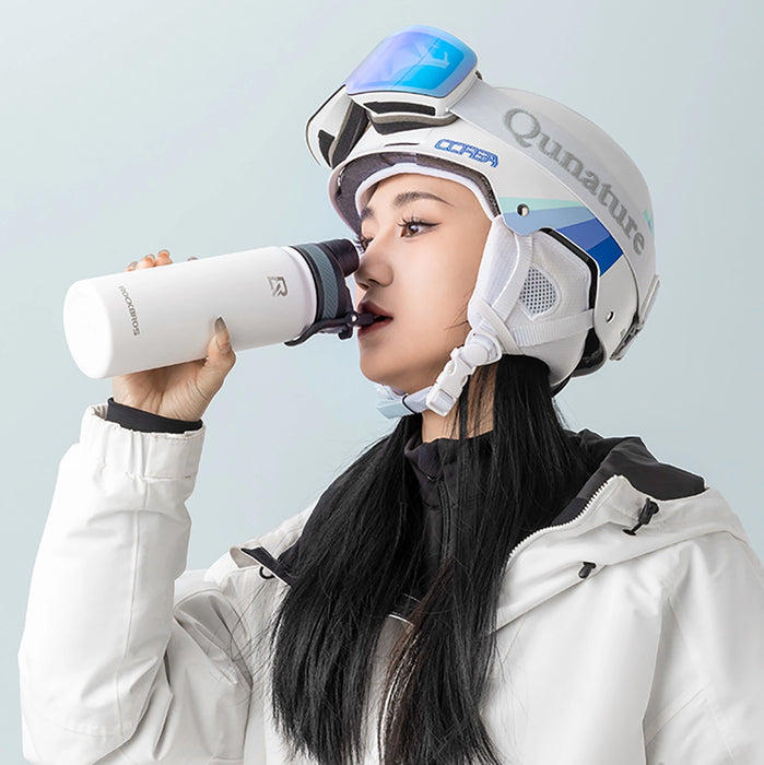 Rockbros 35210029005 thermal bicycle bottle for drinks 550 ml - white