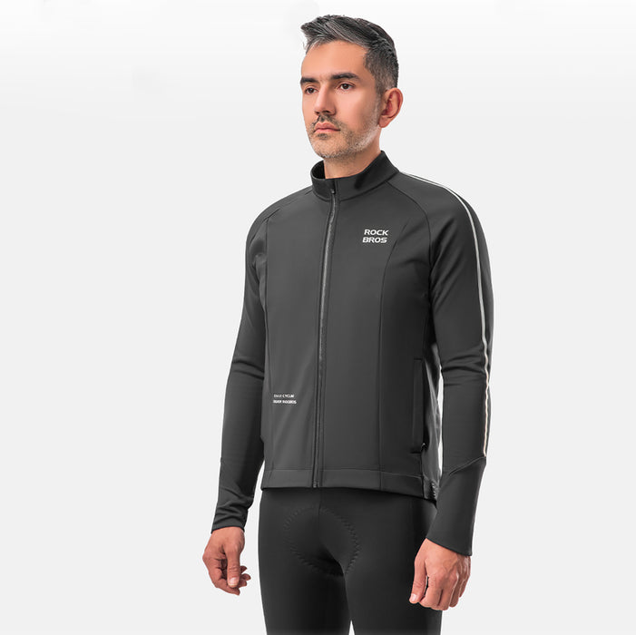 Rockbros Fall/Winter Long Sleeve Cycling Jacket S - Black