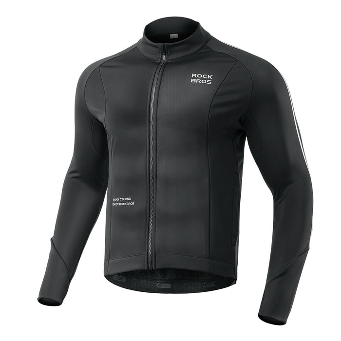 Rockbros Fall/Winter Long Sleeve Cycling Jacket L - Black