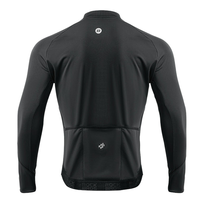 Rockbros Fall/Winter Long Sleeve Cycling Jacket L - Black