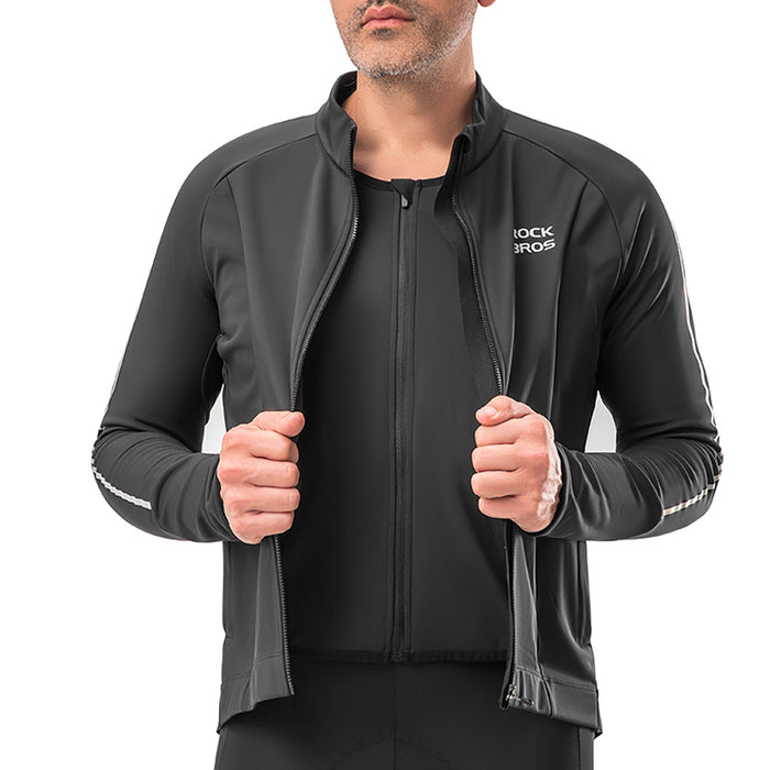 Rockbros Fall/Winter Long Sleeve Cycling Jacket XL - Black