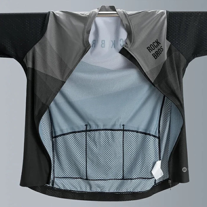 Rockbros 15120009005 Long Sleeve Cycling Jersey Spring/Summer XXL - Black
