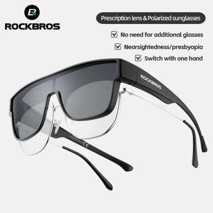 Rockbros SP304 Polarized Cycling Glasses - Black
