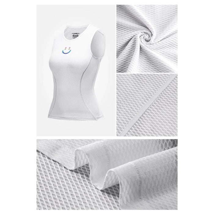 Rockbros YDBX001 Women's Quick-Dry Sleeveless Cycling Jersey M/L - White
