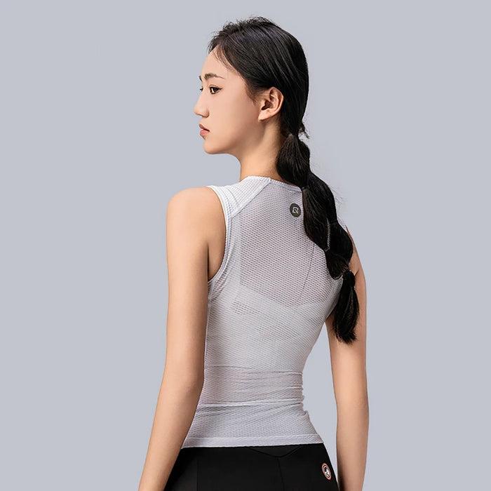 Rockbros YDBX001 Women's Quick-Dry Sleeveless Cycling Jersey M/L - White