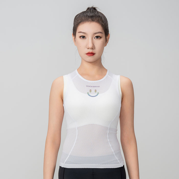 Rockbros YDBX001 Women's Quick-Dry Sleeveless Cycling Jersey XL / XXL - White