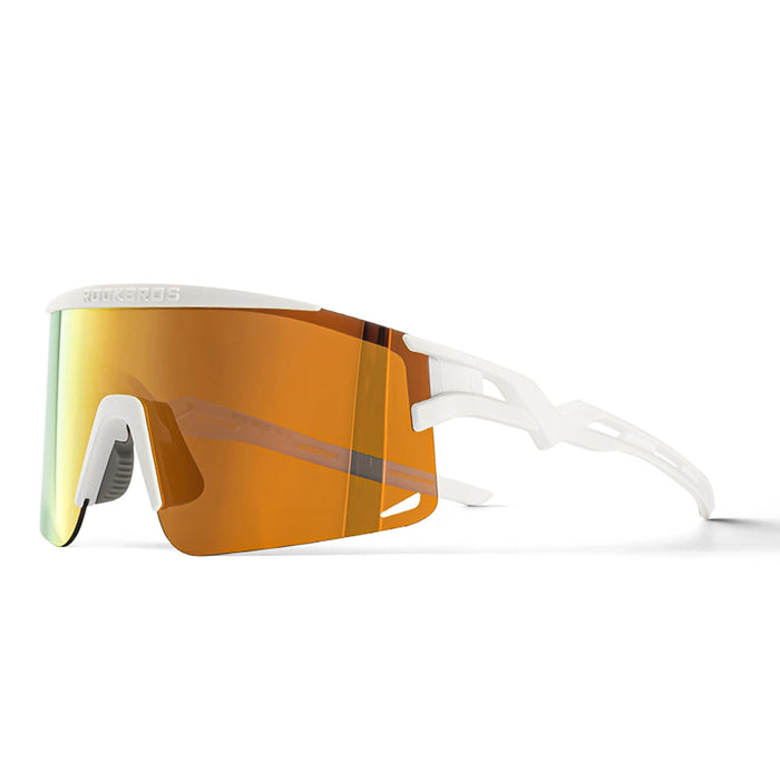 Rockbros Photochromic Cycling Glasses with UV Protection and Corrective Insert – White