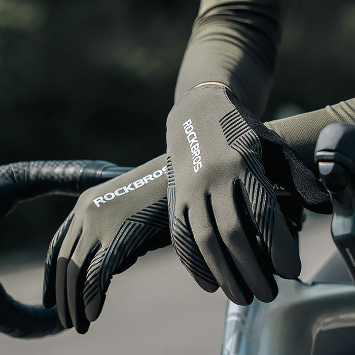 Rockbros cycling gloves spring/summer/autumn, full, size: S - green