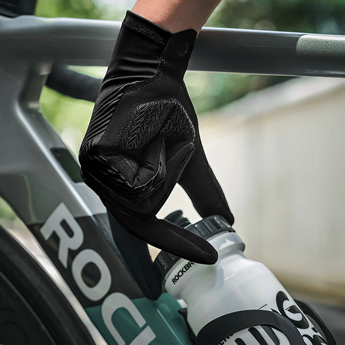 Rockbros cycling gloves spring/summer/autumn, full, size: L - black