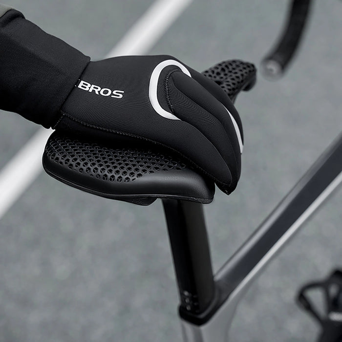 Rockbros Full Waterproof Cycling Gloves, Size: L/XL - Black