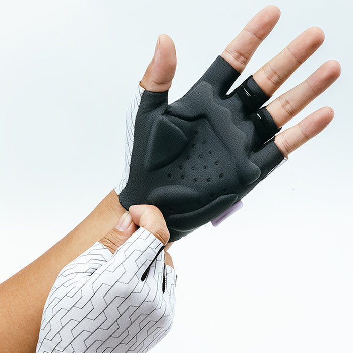 Rockbros MTB cycling gloves size: M - white and black