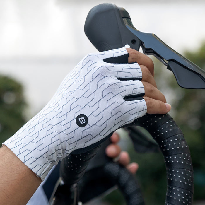 Rockbros Road Cycling Gloves Size: L - Black and White