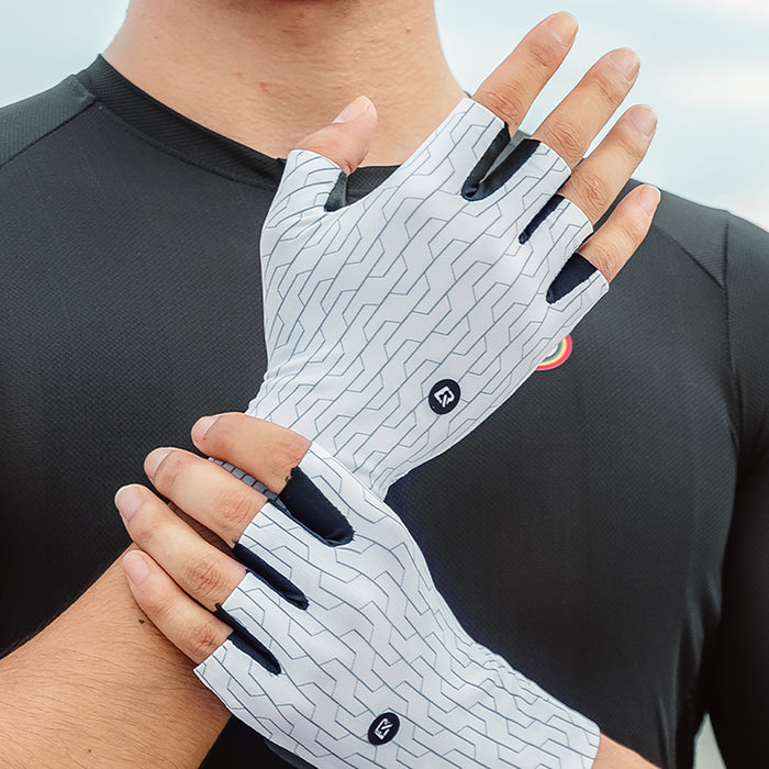 Rockbros Road Cycling Gloves Size: M - Black and White