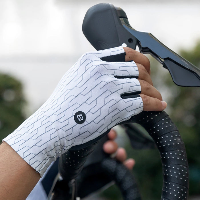 Rockbros Road Cycling Gloves Size: M - Black and White