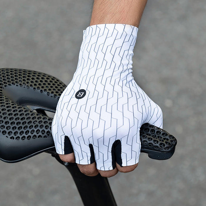 Rockbros Road Cycling Gloves Size: S - Black and White