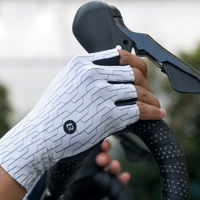 Rockbros Road Cycling Gloves Size: XL - White/Black