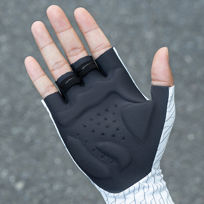 Rockbros Road Cycling Gloves Size: XL - White/Black