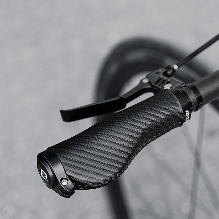 Rockbros Bike Grips Twisted Ergonomic Anti-Slip Grips - Black