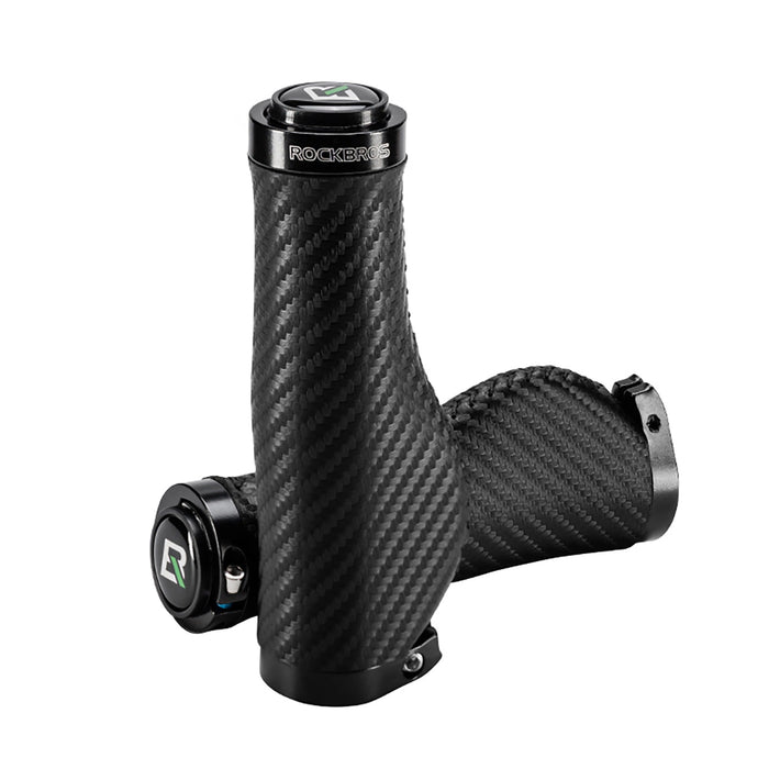 Rockbros Bike Grips Twisted Ergonomic Anti-Slip Grips - Black