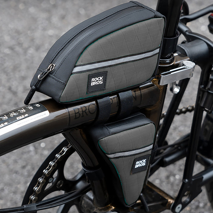 Rockbros Triangle Bike Frame Bag 0.8l - Green