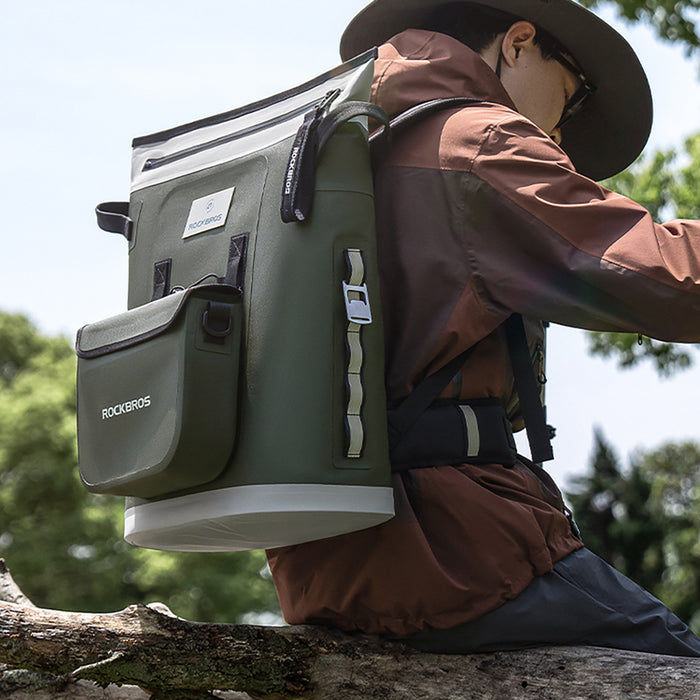 Rockbros Thermal Backpack with Insulation 18l Ergonomic - Green