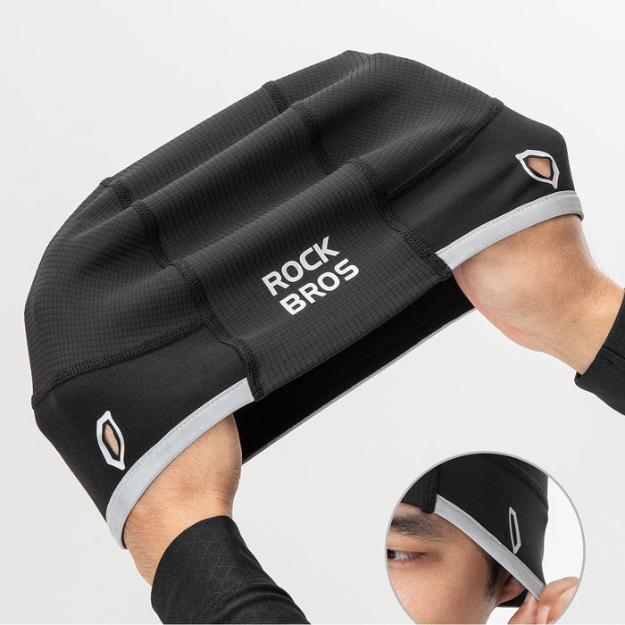 Rockbros M016 Winter Windproof Cycling Cap Size 54-61 cm - Black