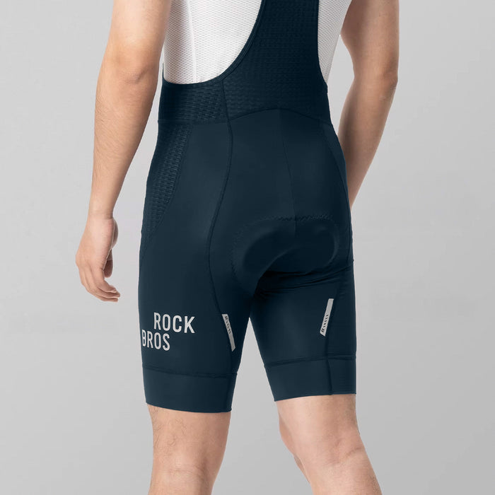 Rockbros YDDK009 Men's Cycling Bib Shorts with Pad Size XXL - Dark Blue