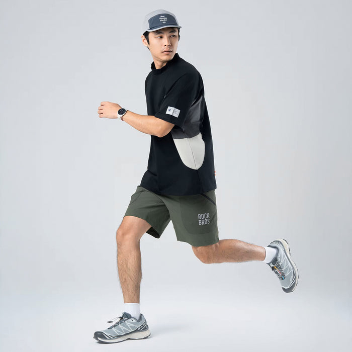 Rockbros YDDK015 shorts with belt size M - green
