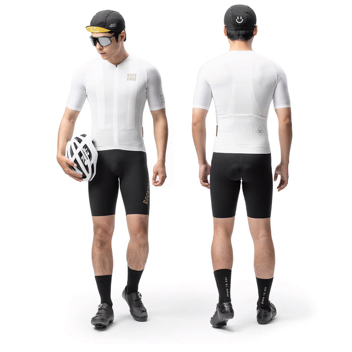 Rockbros YDDX011 Diamond Short Sleeve Cycling Jersey Size XS - White