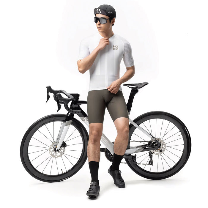 Rockbros YDDX011 Diamond Short Sleeve Cycling Jersey Size M - White
