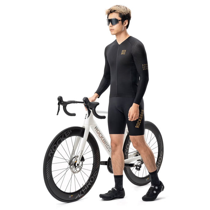 Rockbros YDCX008 Diamond Long Sleeve Cycling Jersey Size M - Black