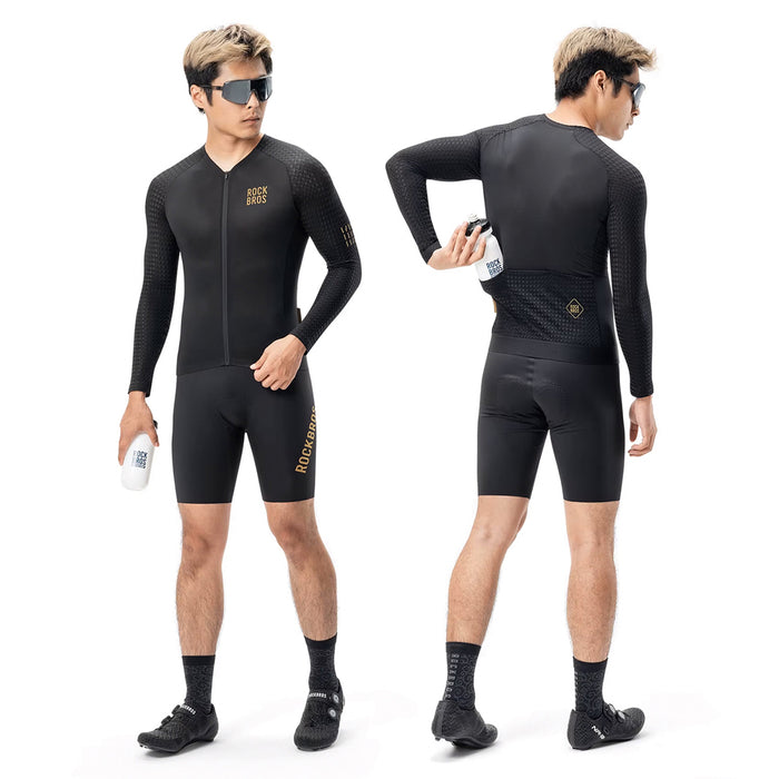 Rockbros YDCX008 Diamond Long Sleeve Cycling Jersey Size L - Black