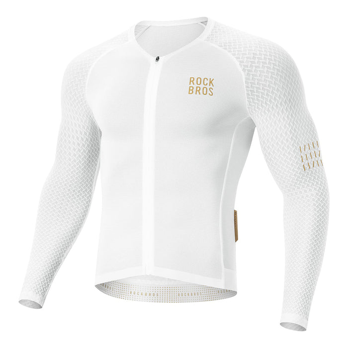 Rockbros YDCX008 Diamond Long Sleeve Cycling Jersey Size S - White