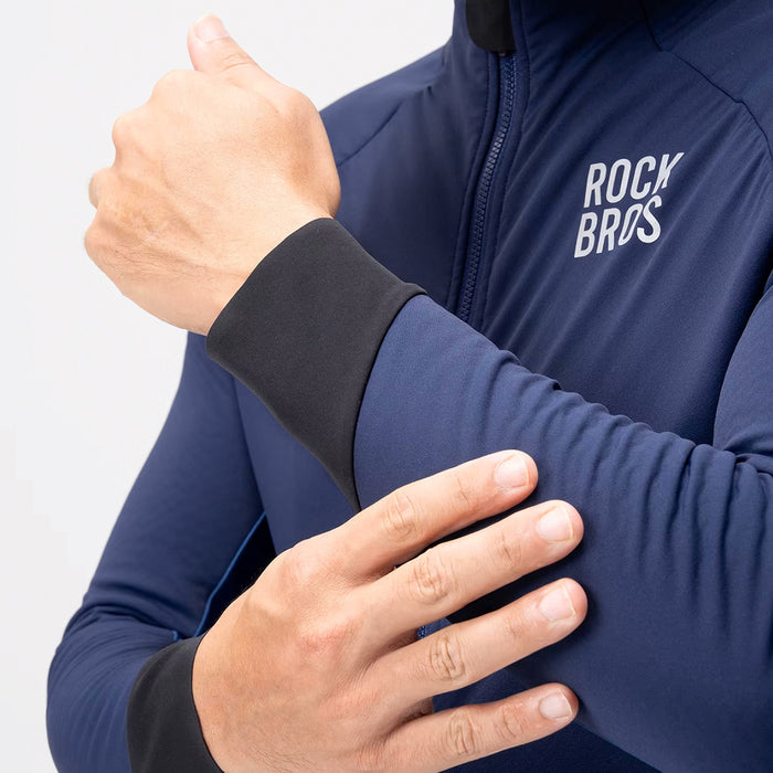 Rockbros YDWT014 Winter Fleece Double Layer Cycling Jacket Size M - Blue