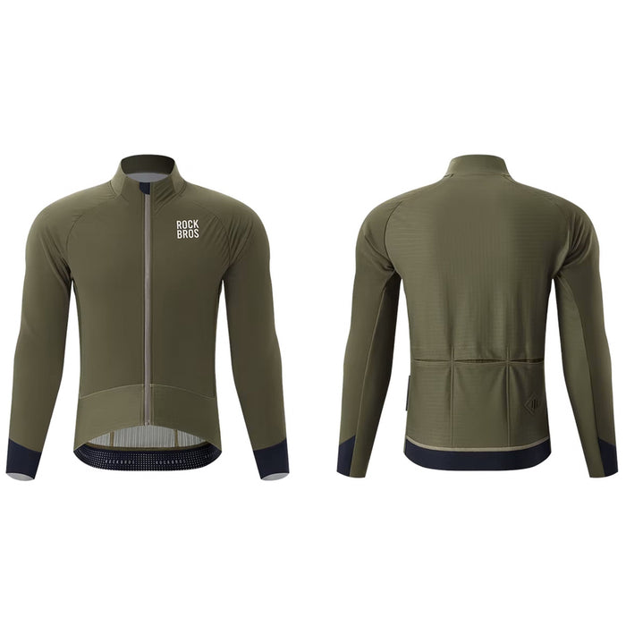 Rockbros YDWT014 Winter Fleece Double Layer Cycling Jacket Size M - Green