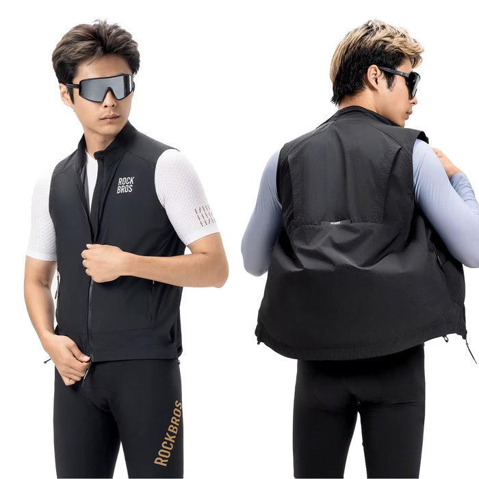 Rockbros YDMJ003 Windproof Vest Spring/Autumn Size M - Black