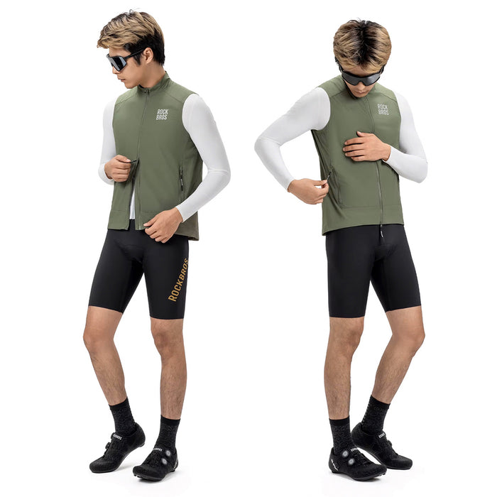 Rockbros YDMJ003 Windproof Vest Spring/Autumn Size XXL - Green