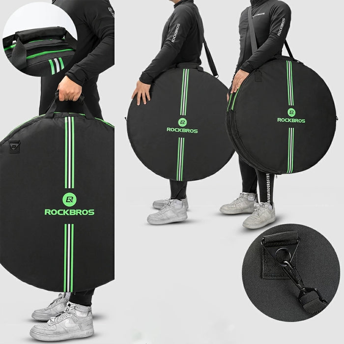 Rockbros D40 transport cover for ø74cm wheel - black