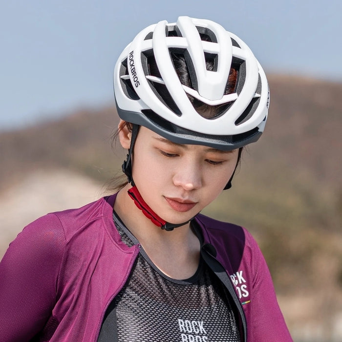 Rockbros HC-58WG-L Bike Helmet 58-61 cm - White-Gray