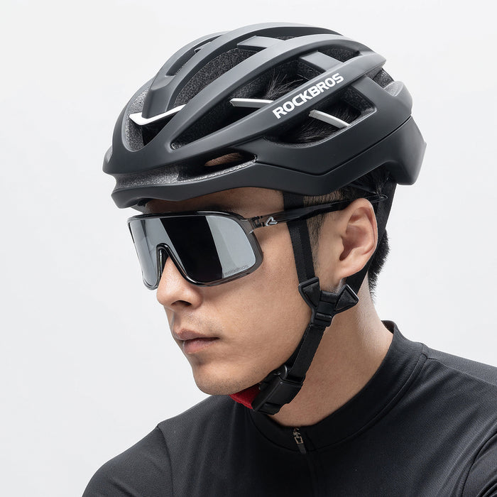 Rockbros HC-58BK-M Bike Helmet 55-58 cm - Black and Gray