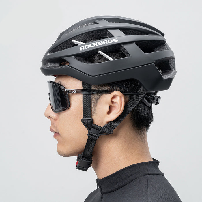 Rockbros HC-58BK-M Bike Helmet 55-58 cm - Black and Gray