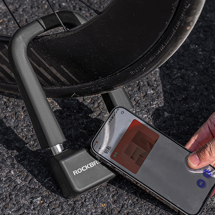 Rockbros RBNS1 SMART Bike Lock with NFC Reader - Black