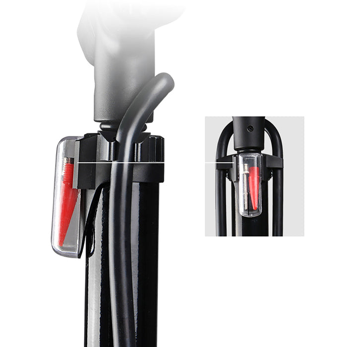 Rockbros GP6532B Floor Pump with Pressure Gauge - Black and Orange