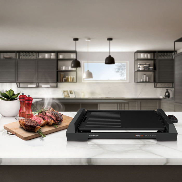 GRILL ROHNSON R-2533 2000 W, BLACK