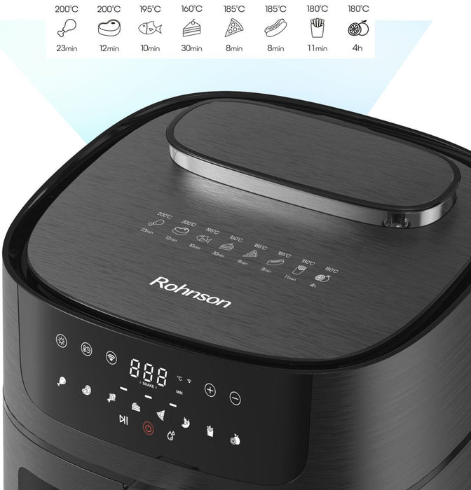 Healthy cooking device ROHNSON R-2858 , 8 L TIMER, BLACK