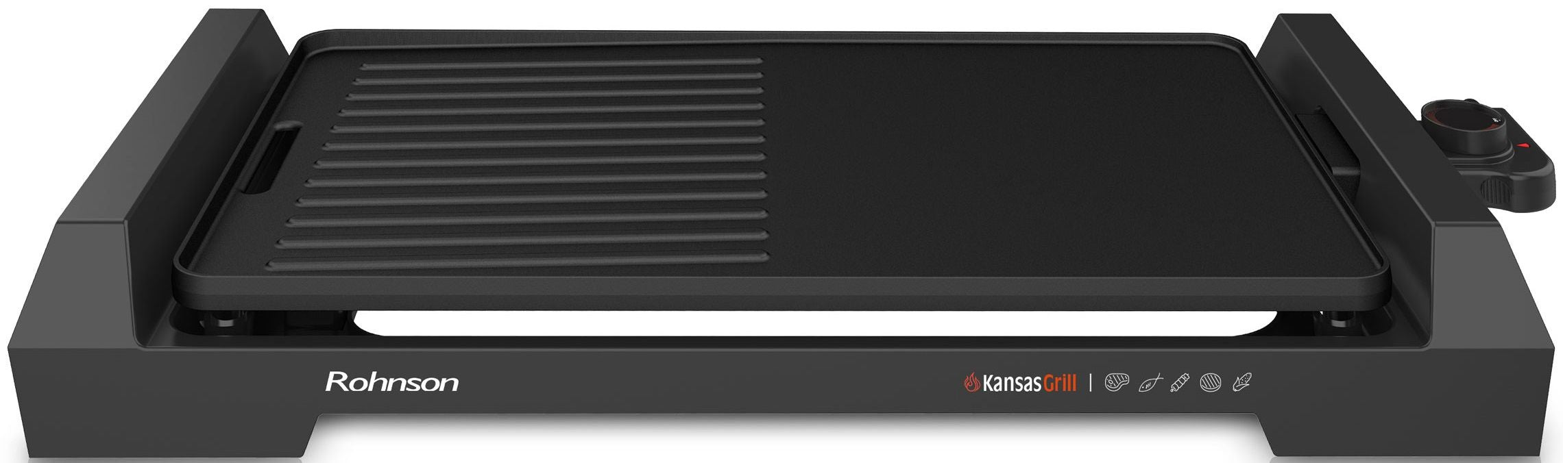 GRILL ROHNSON R-2533 2000 W, BLACK