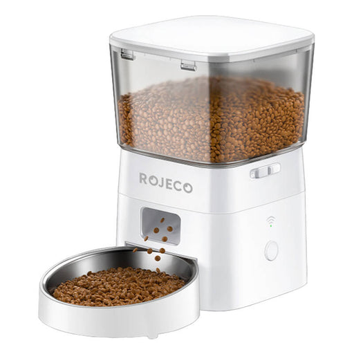 Rojeco 2L WiFi automatic feed dispenser (white) - Bowls<<<Food Dispensers<<<Pets<<<InnproXML
