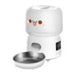 Rojeco 3L Automatic Feed Dispenser Button Version (White) - Bowls<<<Food Dispensers<<<Pets<<<InnproXML