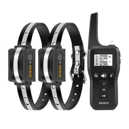 Rojeco PD529 1000m Dog Training Collar with 2 Collars (black) - Walking and transportation<<<Pets<<<InnproXML