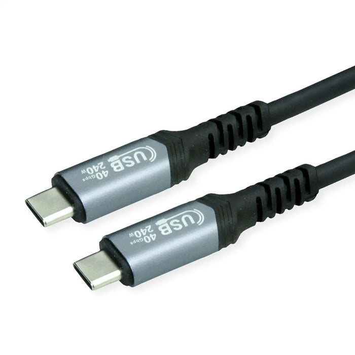 Cable ROLINE USB4 Gen3 CC M/M 240W 1 m Speed up to 40 Gbit/s